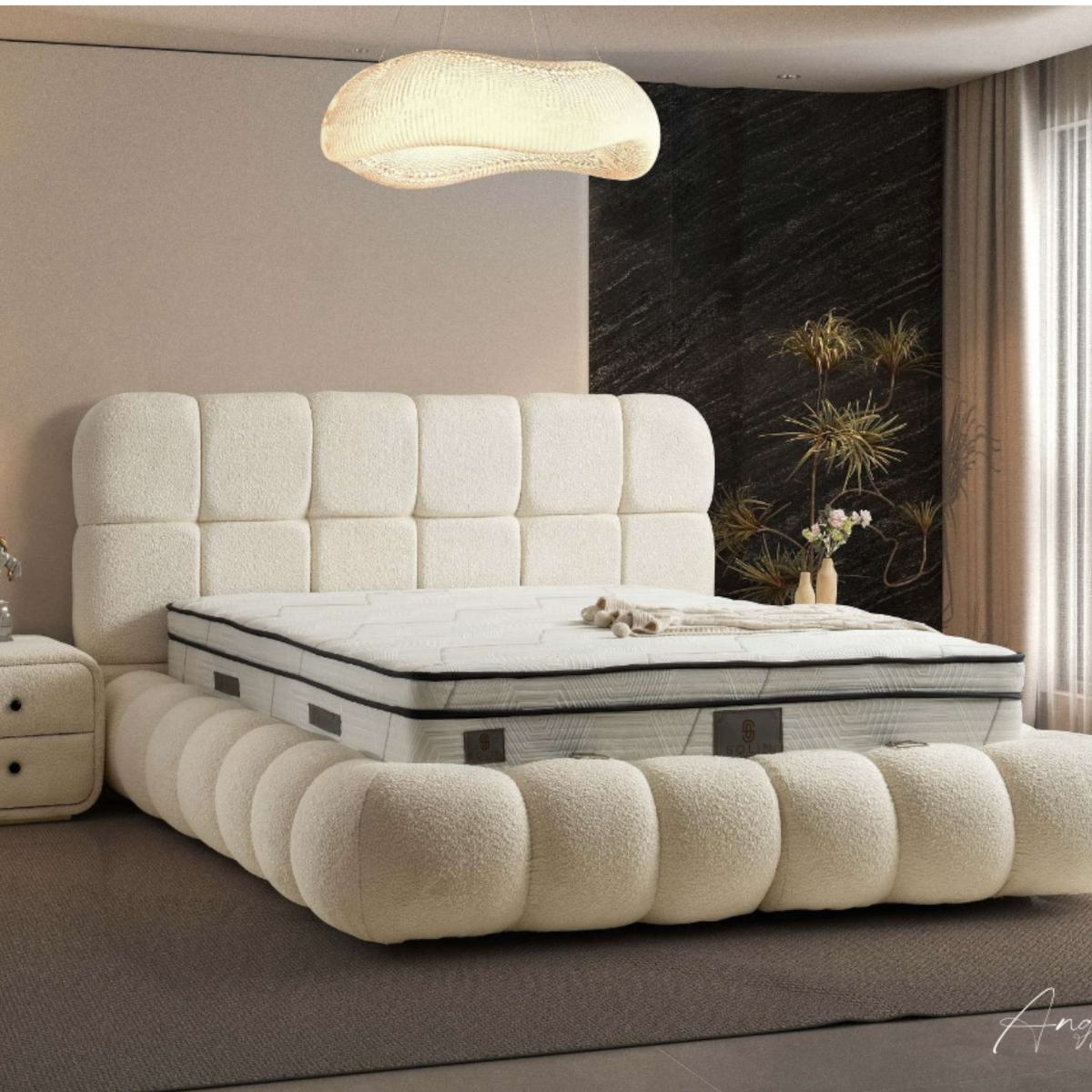Japandi Style Boxspring Angel met Emma Matras!